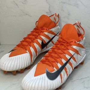 Nike Football Cleats Mens Size 17 Orange White